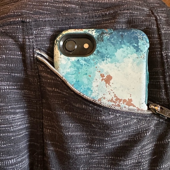 ATHLETA Small Zipper Drawstring Black (or very dark gray) Space Dye Joggers - Picture 12 of 13